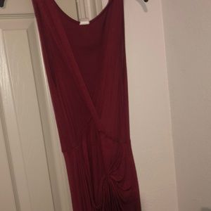 Sexy burgundy dress